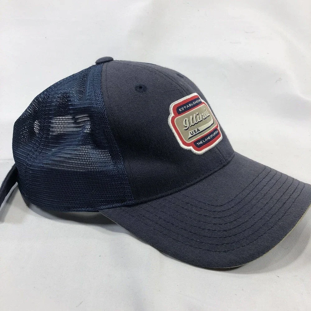 Illinois The Land of Lincoln Hat Cap by American Needle Adjustable One Size Fits